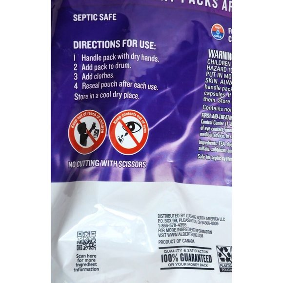 Open Nature Liquid Laundry Packs Fights Stains Lavender Scent 45 Pack Detergent - Picture 7 of 10